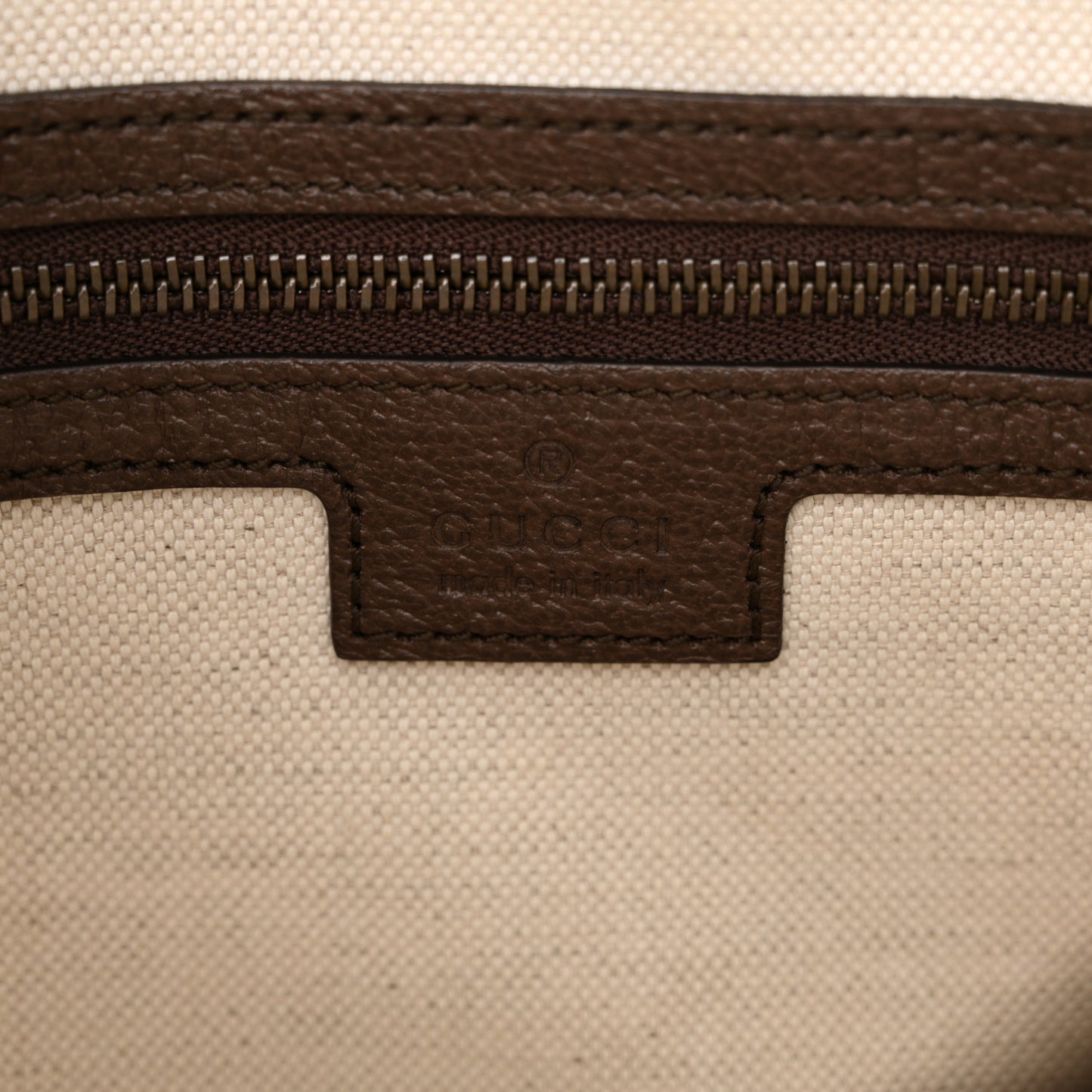 GG Supreme Monogram Textured Dollar Calfskin Web Ophidia Wristlet Shoulder Bag Beige Ebony New Acero