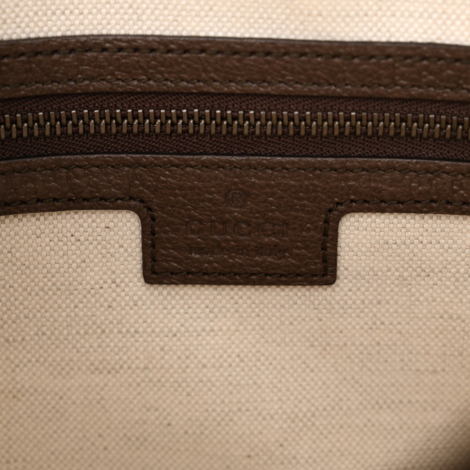 Gucci GG Supreme Monogram Textured Dollar Calfskin Web Ophidia Wristlet Shoulder Bag Beige Ebony New Acero 6 of 11