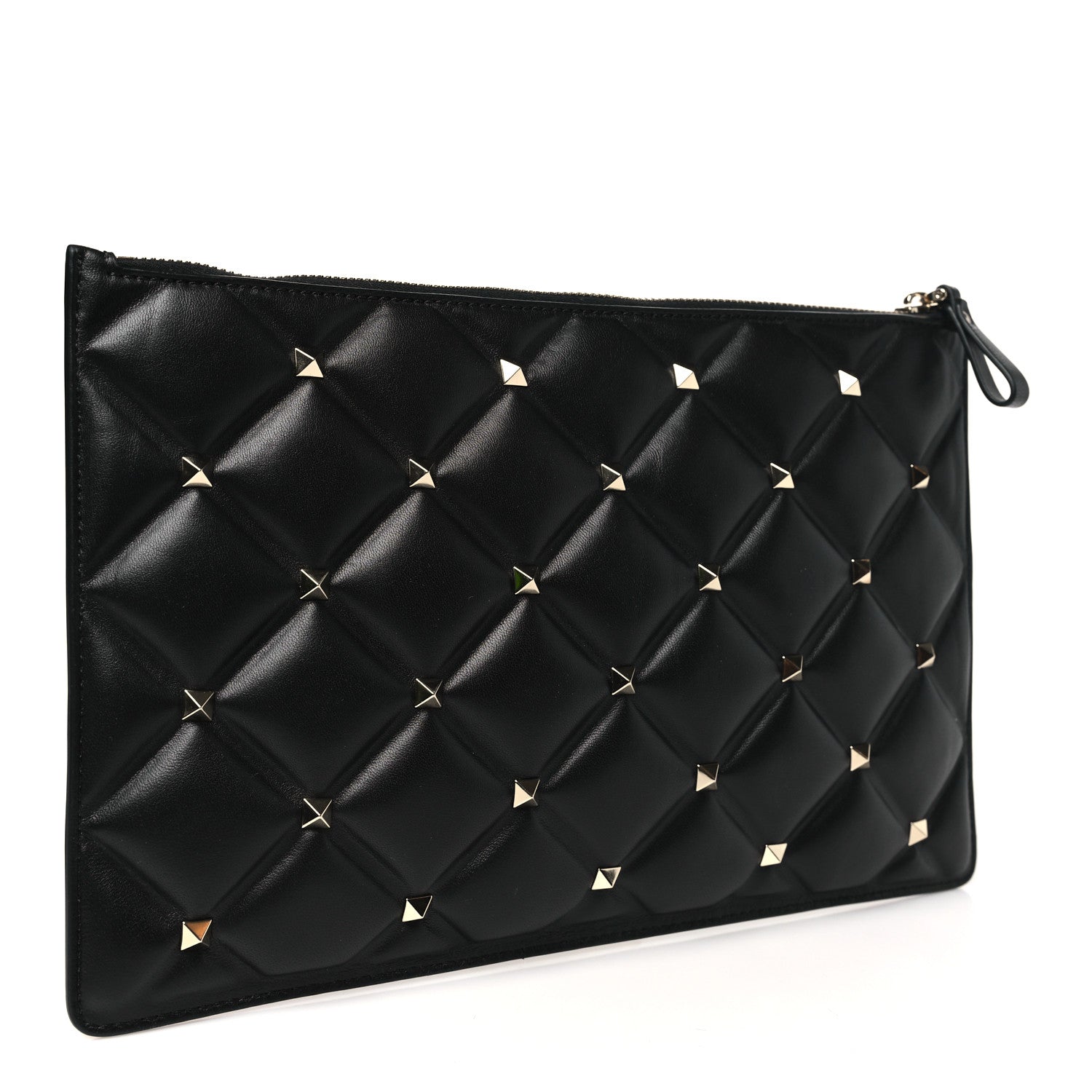 Valentino Garavani Nappa Candystud Zip Pouch Black 3 of 7
