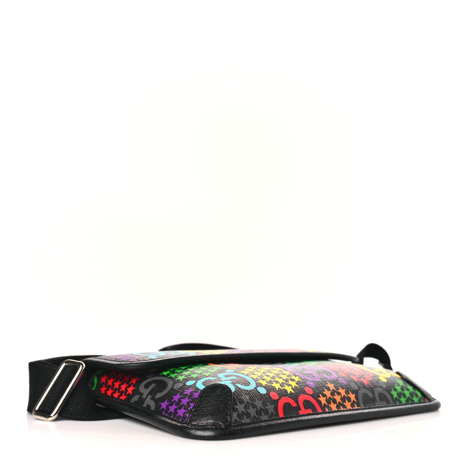 Gucci GG Supreme Monogram Psychedelic Slim Belt Bag Black 4 of 9