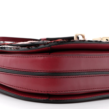 Valentino Garavani Calfskin Piper Feather Joylock Flap Messenger Bag Red 8 of 11