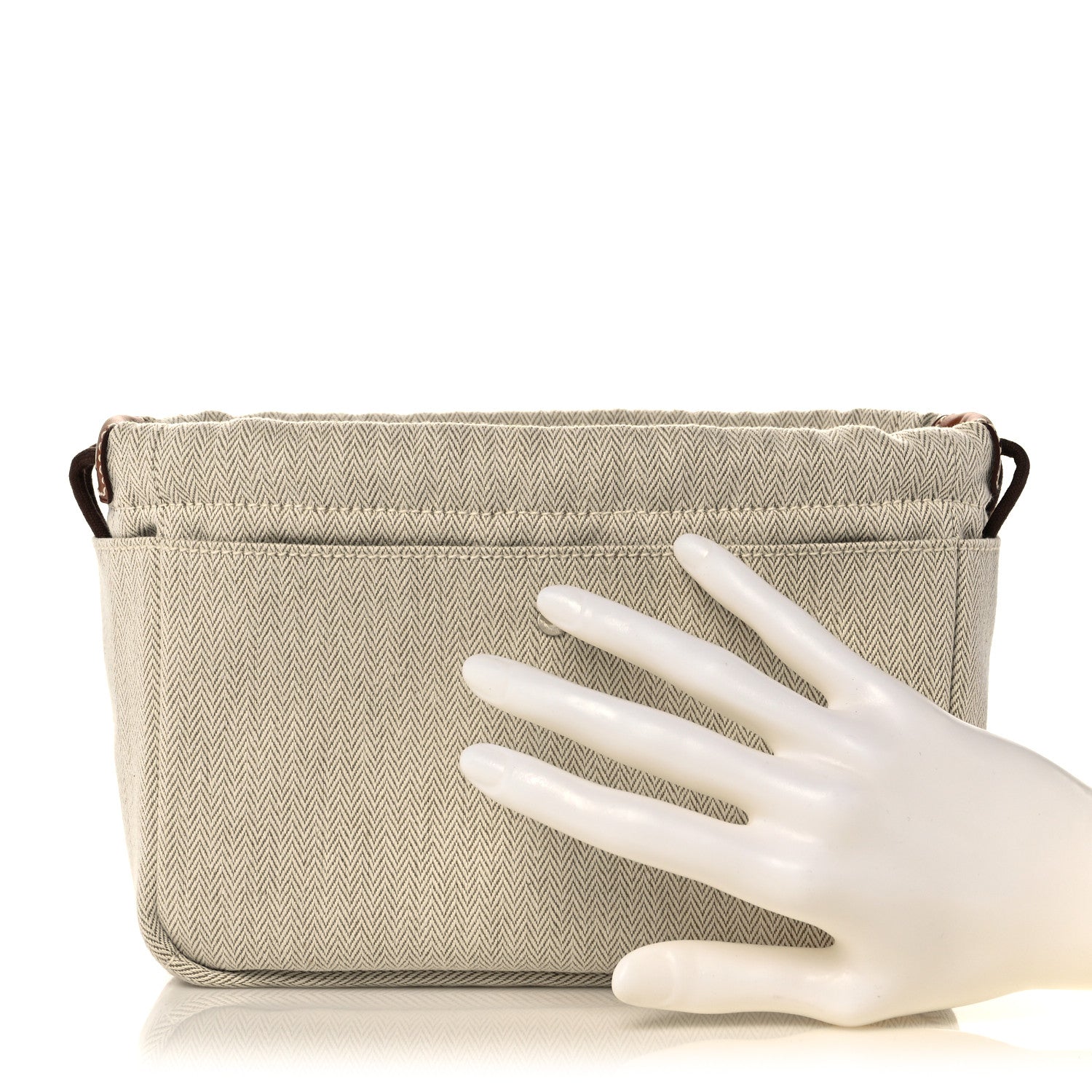 Hermes Canvas Barenia Fourbi 20 PM Pouch Naturel Fauve 2 of 10