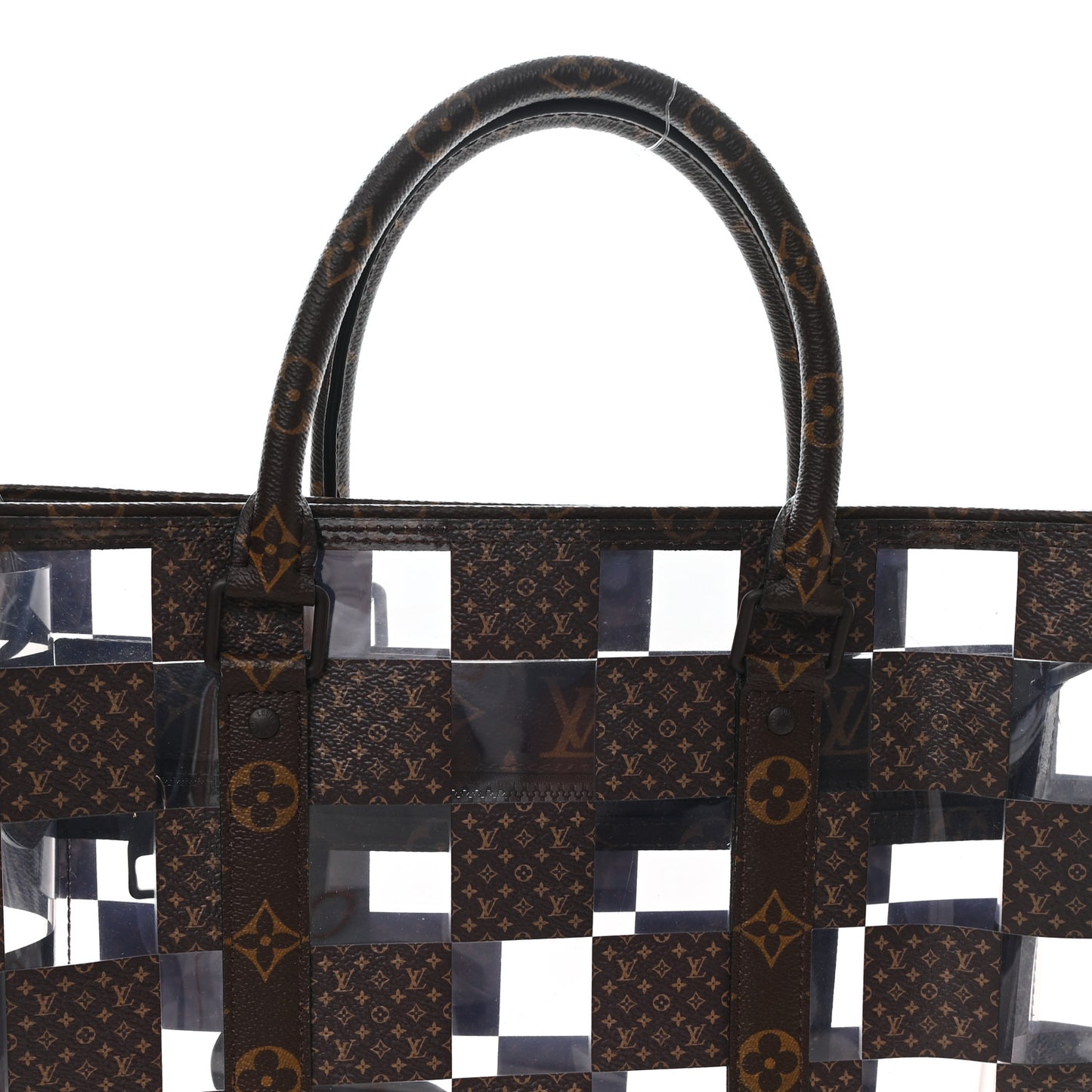 PVC Monogram Chess Sac Plat