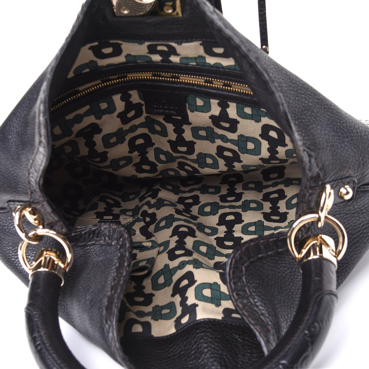 Gucci Calfskin Guccissima Bamboo Hobo 4 of 4