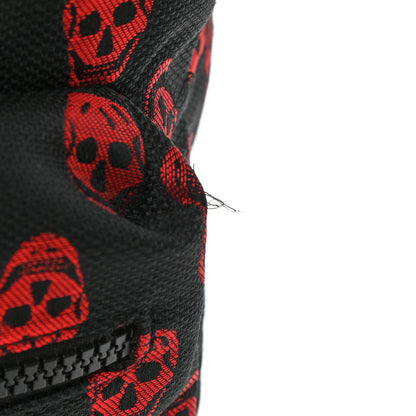 Alexander McQueen Nylon Skull Print Backpack Black Red 11 of 11