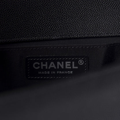 Chanel Caviar Quilted Medium Boy Flap Black 8 of 13