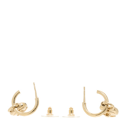 Chanel Metal CC Heart Turnlock Drop Earrings Gold 3 of 6