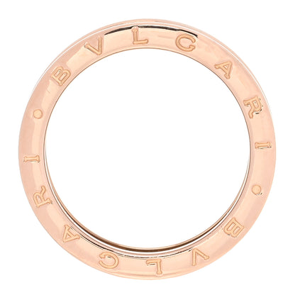 Bulgari 18K Rose Gold Black Ceramic B.Zero1 Two-Band Ring 63 10.25 6 of 6
