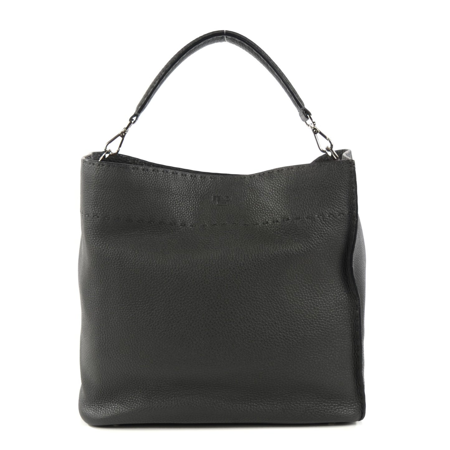 Cuoio Romano Selleria Large Anna Bucket Bag Asfalto