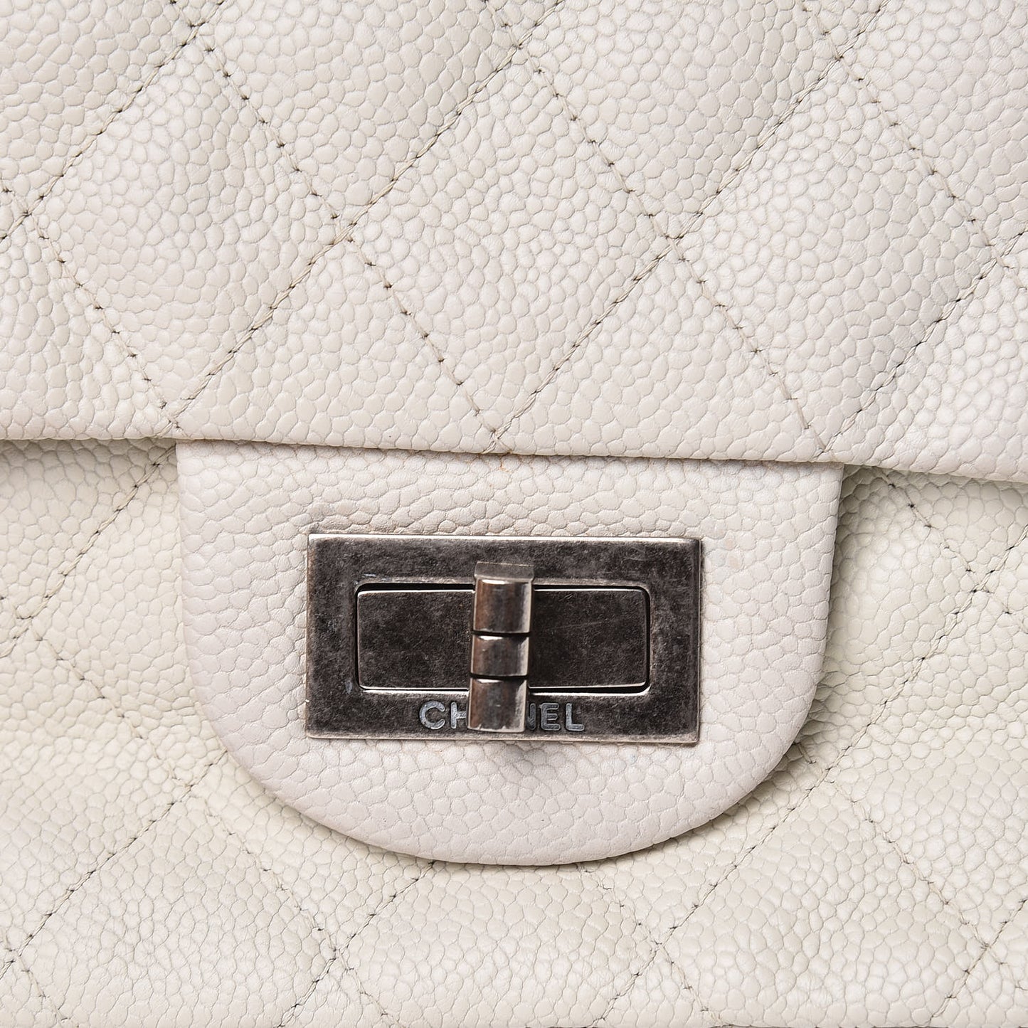 Caviar Quilted 2.55 Reissue East West Flap White