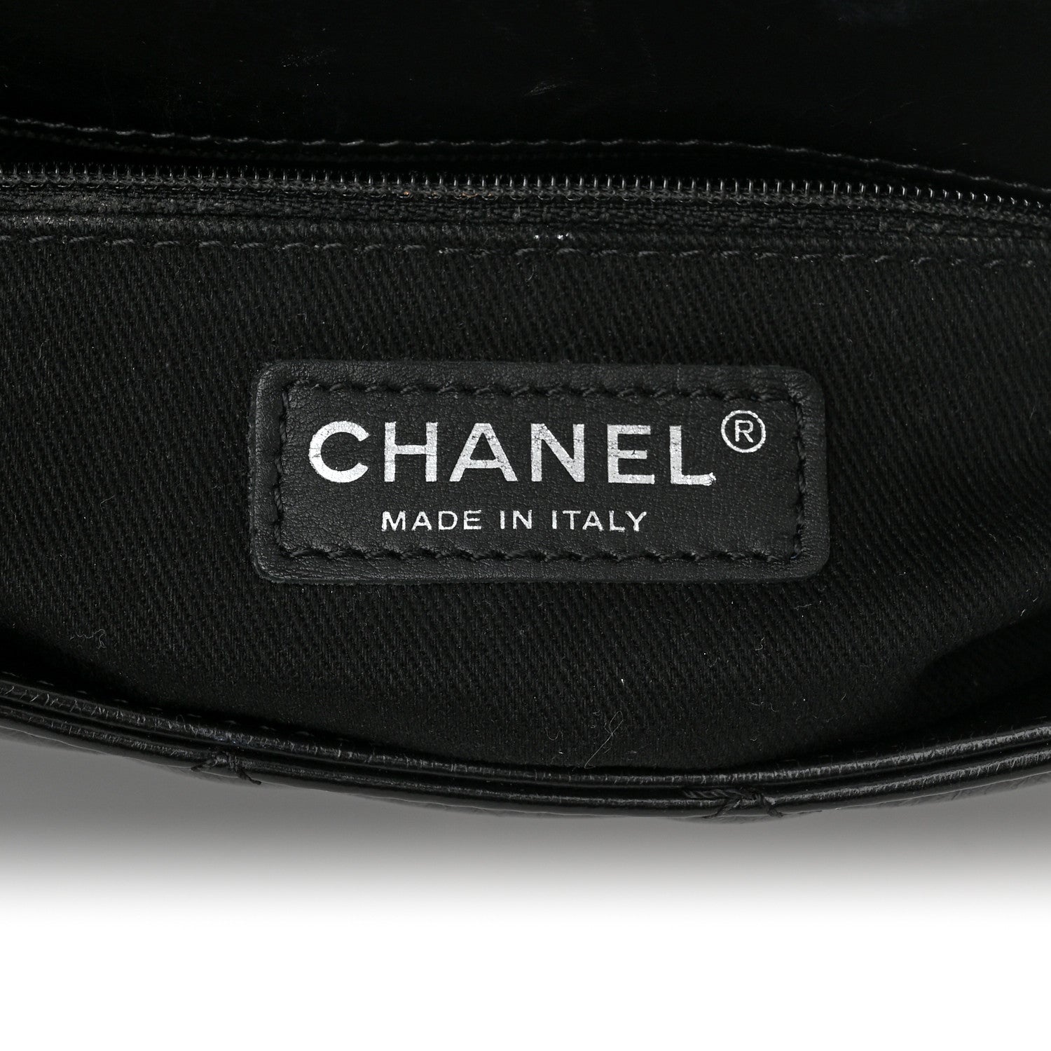 Chanel Glazed Calfskin Quilted Small CC Delivery Tote Black 6 of 10