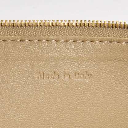 Celine Lambskin Bi-Color Solo Clutch Pouch Beige Butter 8 of 10