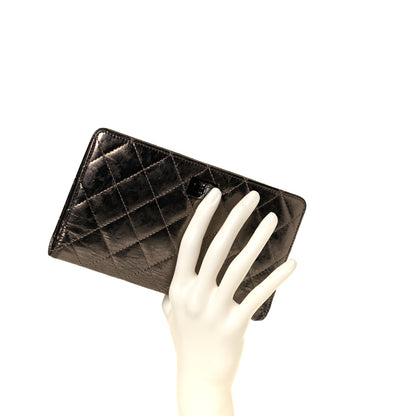 Chanel Metallic Aged Calfskin Quilted Reissue Yen Wallet Bronze 14 of 14
