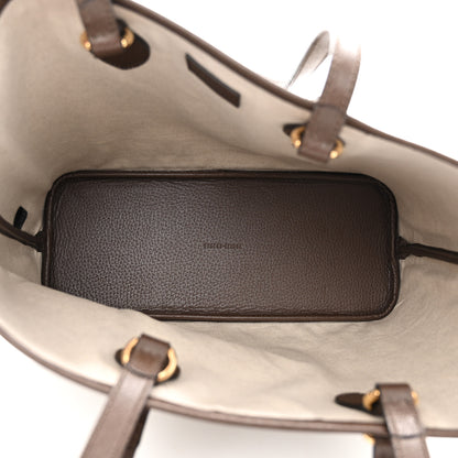 Gucci GG Supreme Monogram Textured Calfskin Small Ophidia Shoulder Tote Bag Beige Ebony New Acero 5 of 11