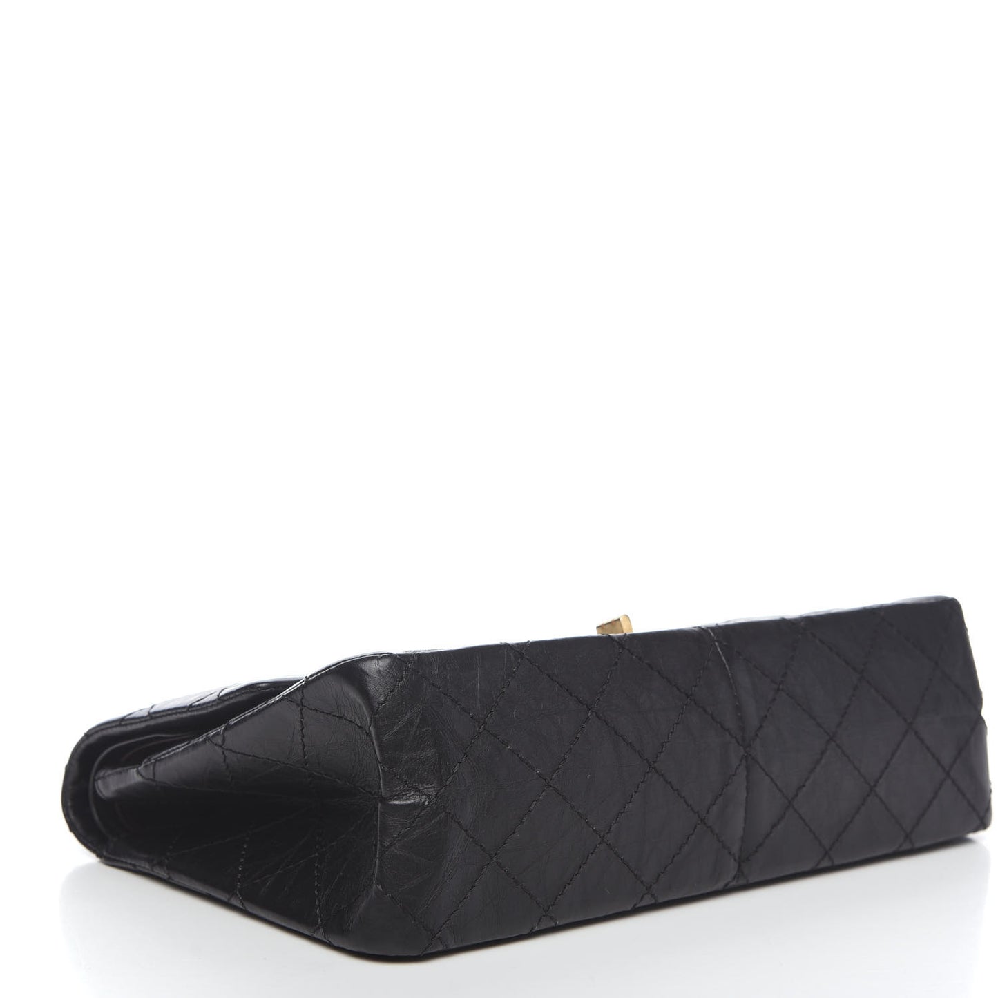 Aged Calfskin Quilted 2.55 Reissue 226 Flap Black