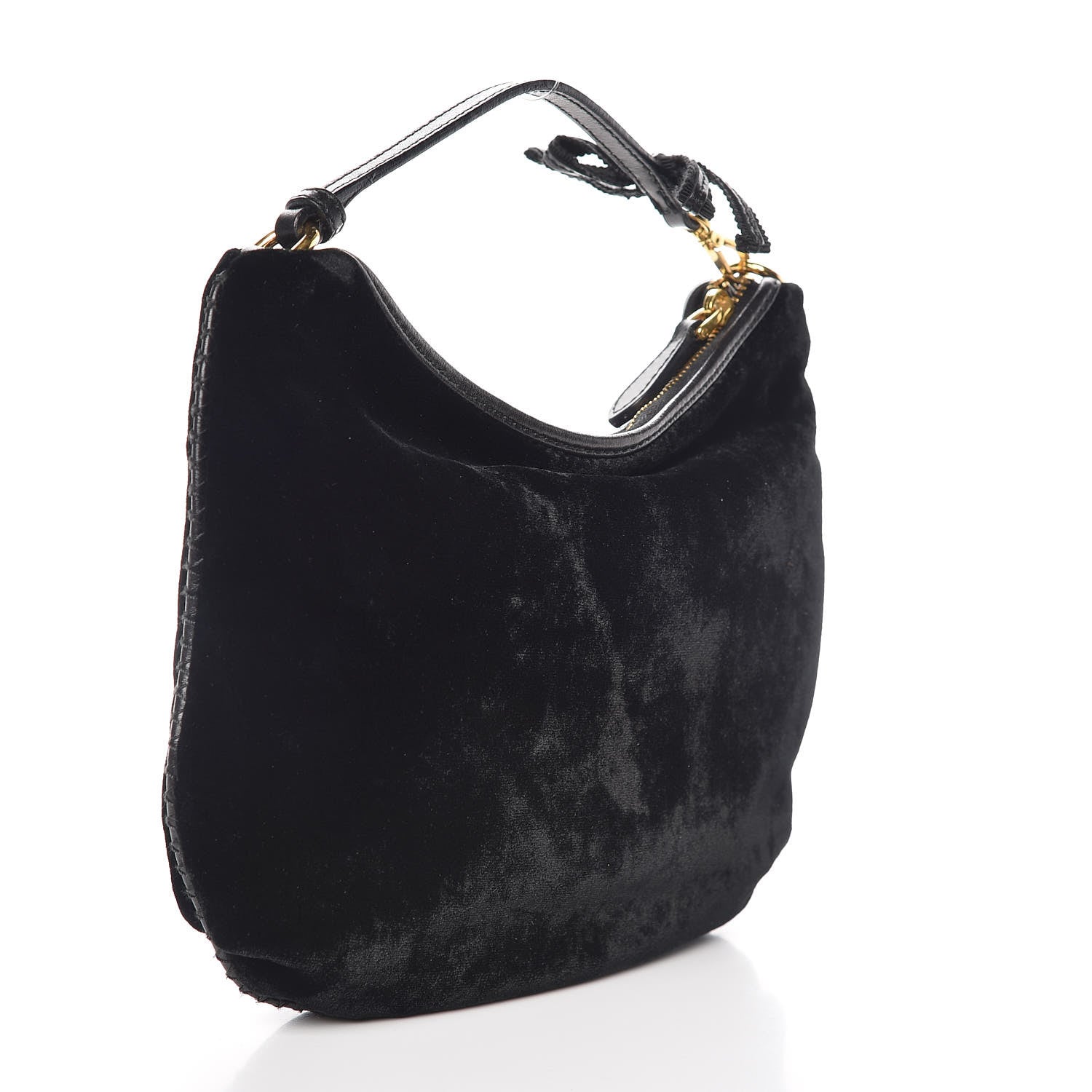 Prada Velluto Logo Pochette Black 3 of 8
