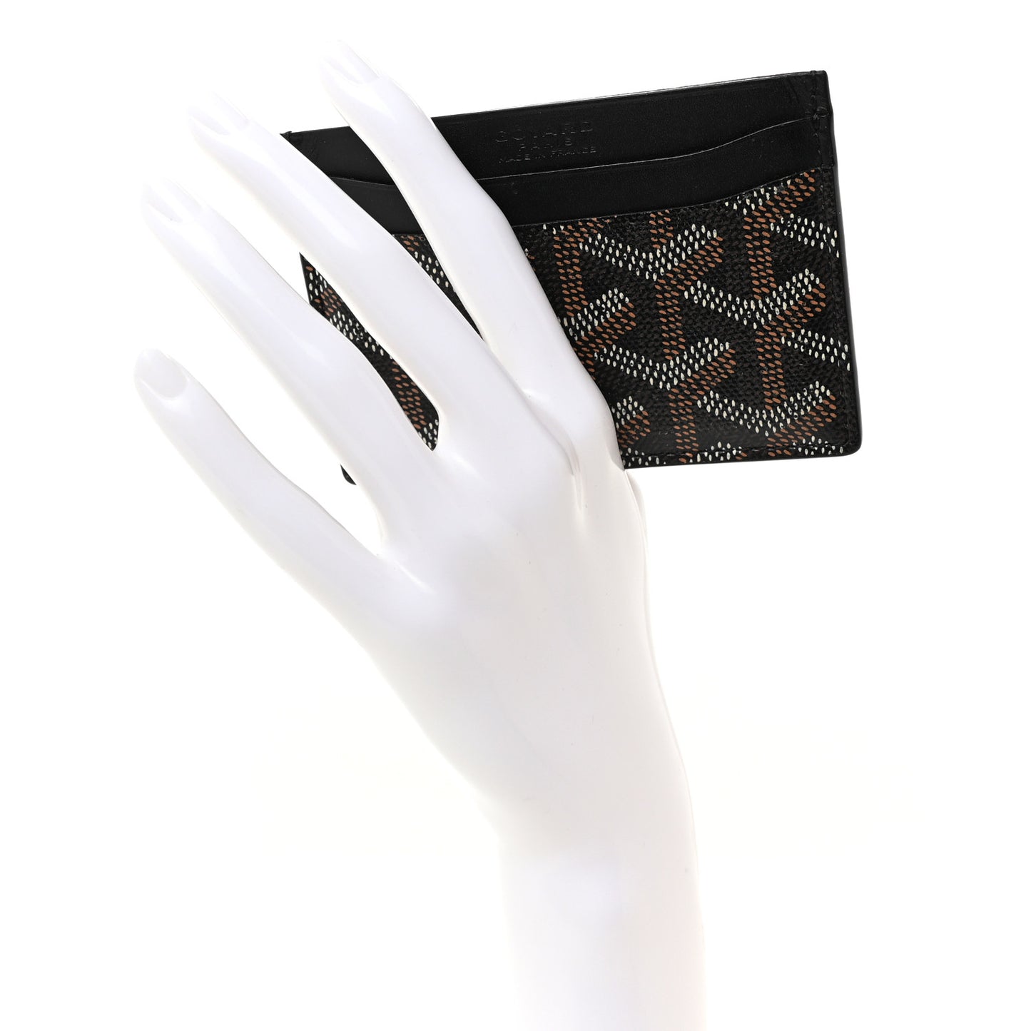 Goyardine Saint Sulpice Card Holder Black