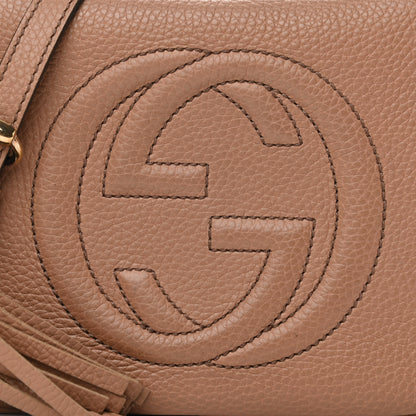 Gucci Pebbled Calfskin Small Soho Disco Bag Camelia 8 of 14