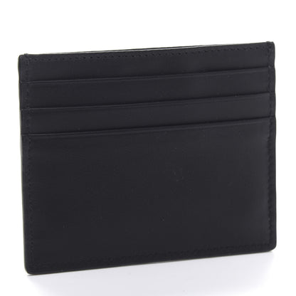 Fendi Vitello Century Mini Bug Eyes Card Holder Black 3 of 10