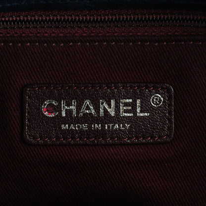 Chanel Goatskin Quilted Large Gentle Boy Flap Navy 6 of 8