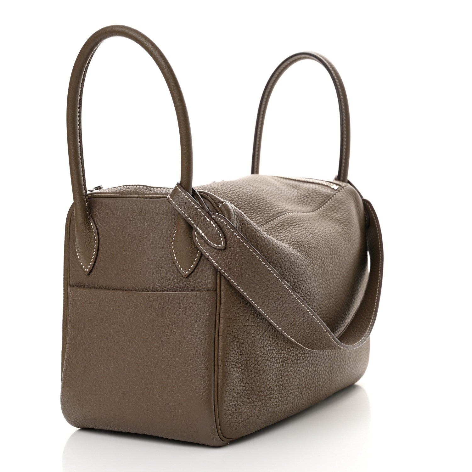 Hermes Taurillon Clemence Lindy 26 Etoupe 3 of 12