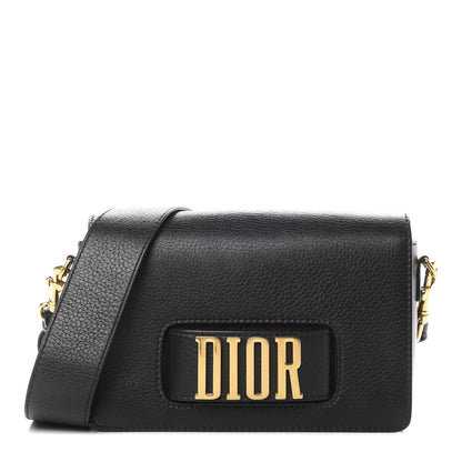 Christian Dior Grained Calfskin Dio(r)evolution Flap Bag Black 1 of 14