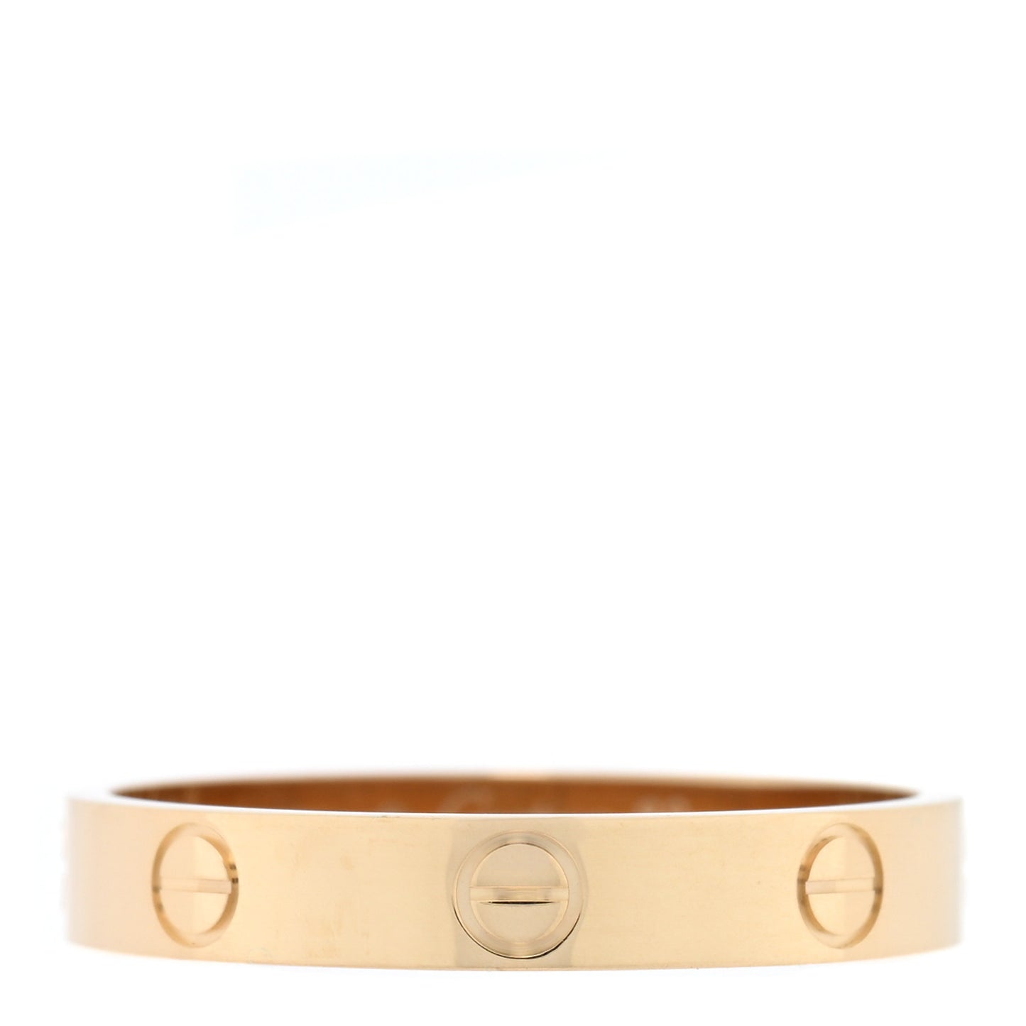 18K Yellow Gold 3.5mm LOVE Wedding Band Ring 60 9