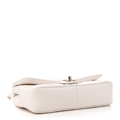 Chanel Lambskin Quilted Resin Bi-Color Chain Flap Bag White 4 of 11