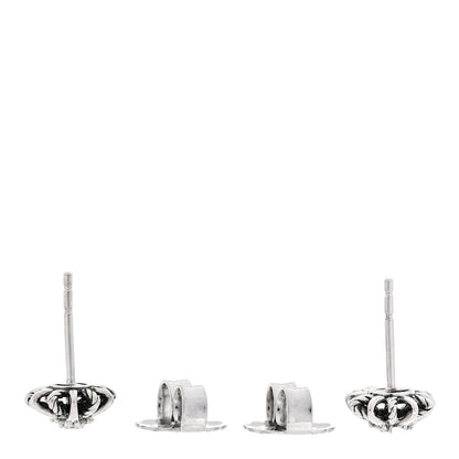 David Yurman Sterling Silver Diamond 10mm Petite Starburst Earrings 3 of 4
