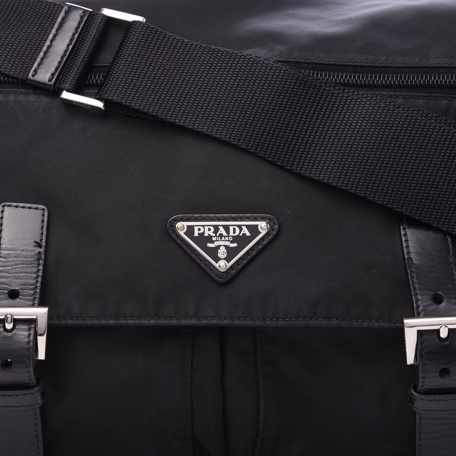 Prada Nylon Vela Sport Messenger Bag Black 10 of 10