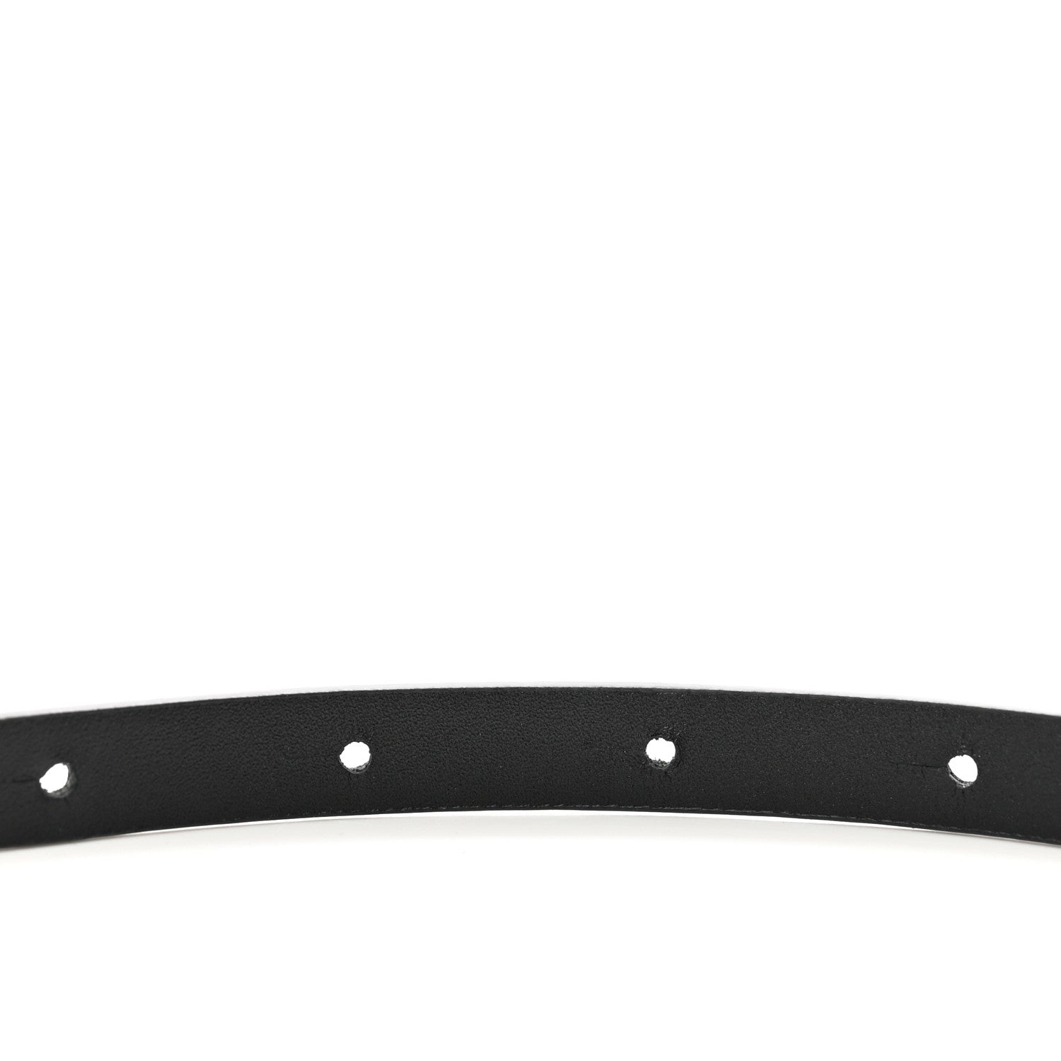 Chanel Calfskin Chain Logo Skinny Belt 80 32 Black 5 of 6