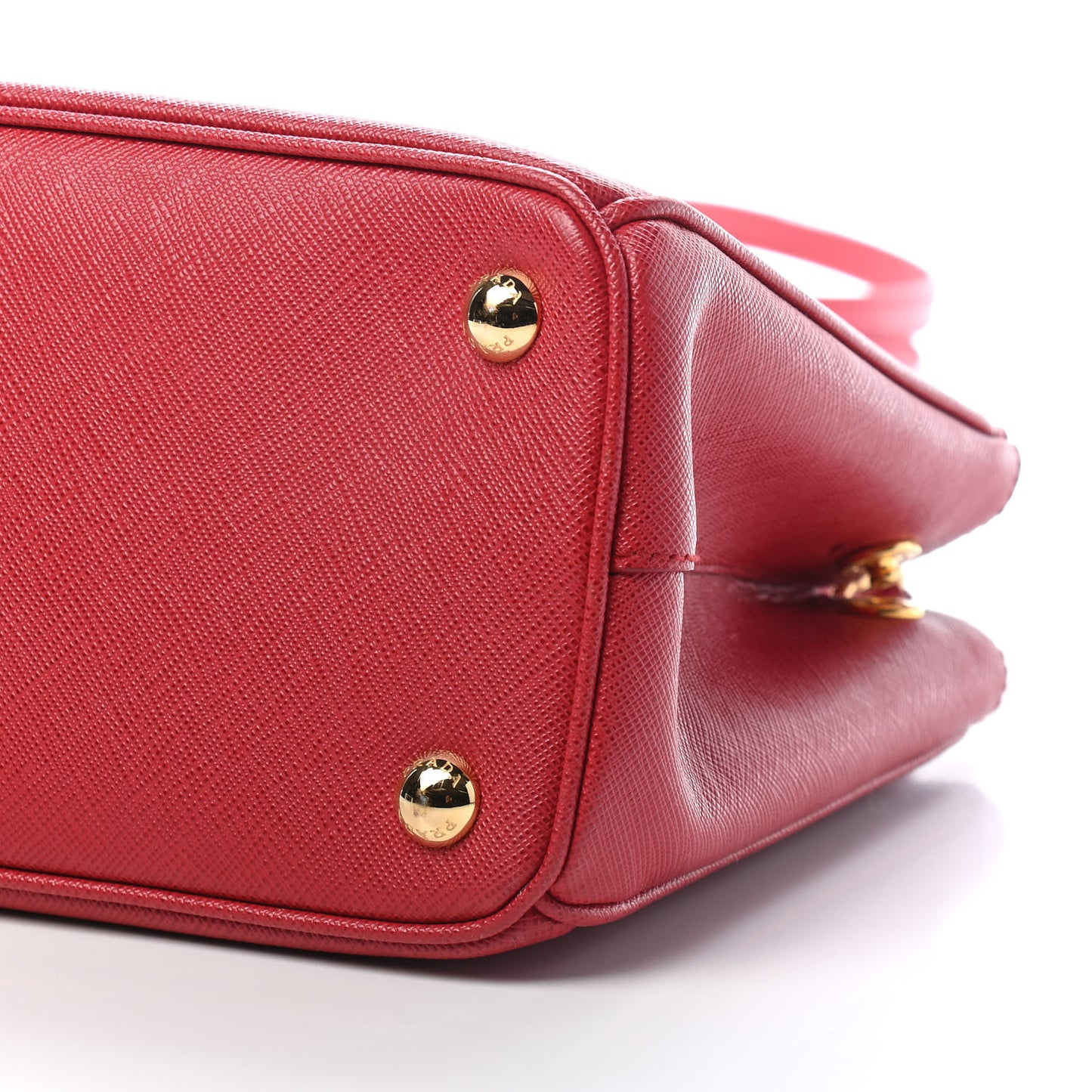 Saffiano Small Galleria Double Zip Tote Fuoco