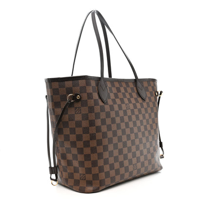 Louis Vuitton Damier Ebene Neo Neverfull MM Rose Ballerine 4 of 11