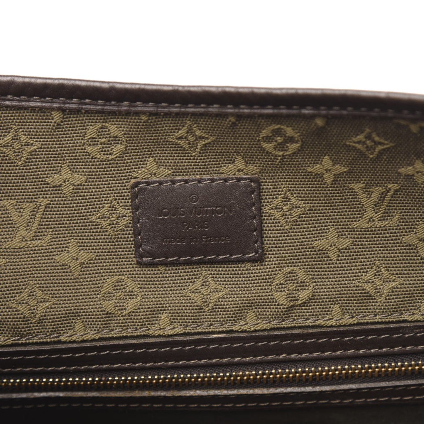 Mini Monogram Besace Mary Kate Kaki
