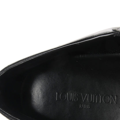 Louis Vuitton Calfskin Embossed Monogram Sneakers 9 Black 7 of 9
