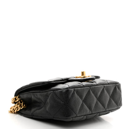 Chanel Caviar Quilted Mini Sweetheart Rectangular Flap Black 4 of 10