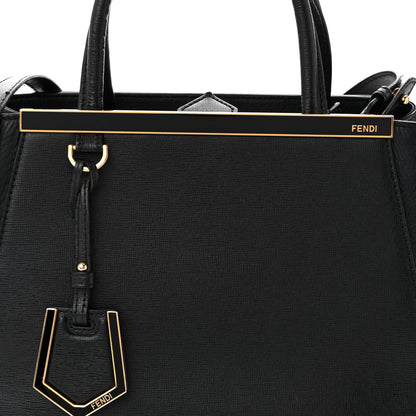 Fendi Vitello Elite Petite 2Jours Tote Black 7 of 9