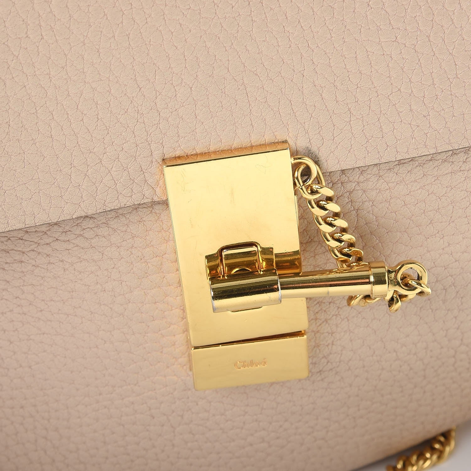 Chloe Grained Lambskin Drew Shoulder Bag Abstract White 11 of 11
