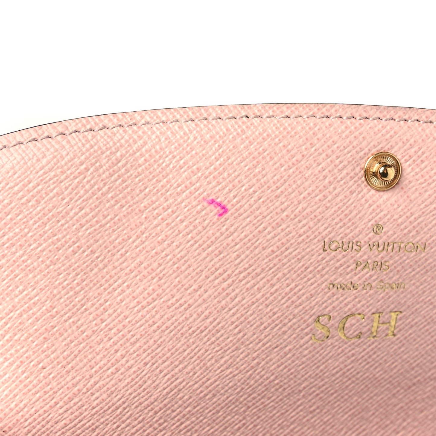 Monogram Emilie Wallet Rose Ballerine