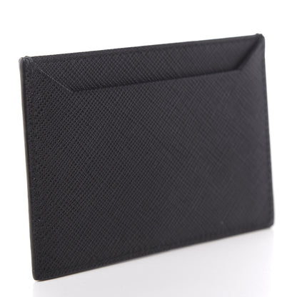 Prada Saffiano Metal Card Case Black 3 of 7