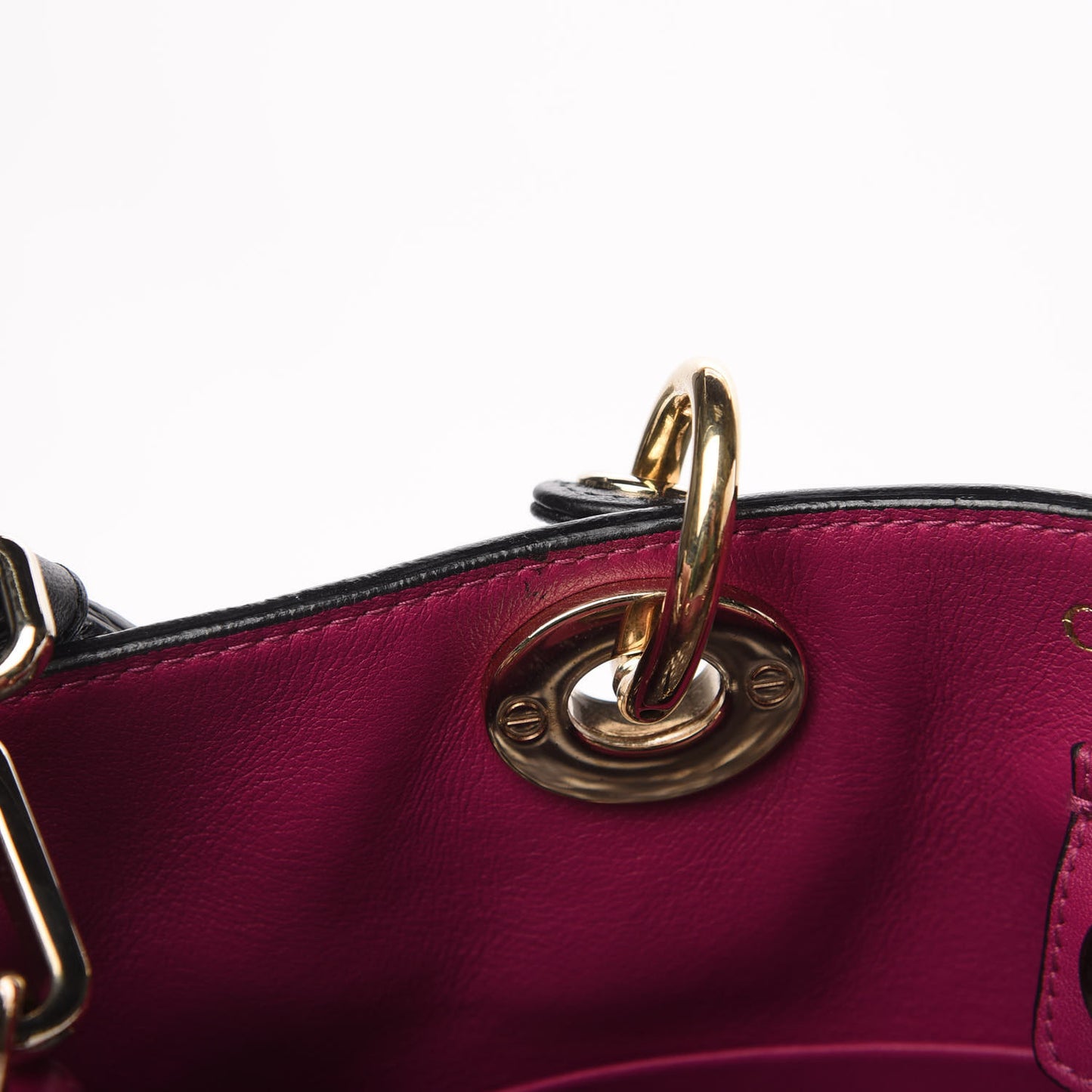 Bullcalf Large Diorissimo Tote Black Rose Indien