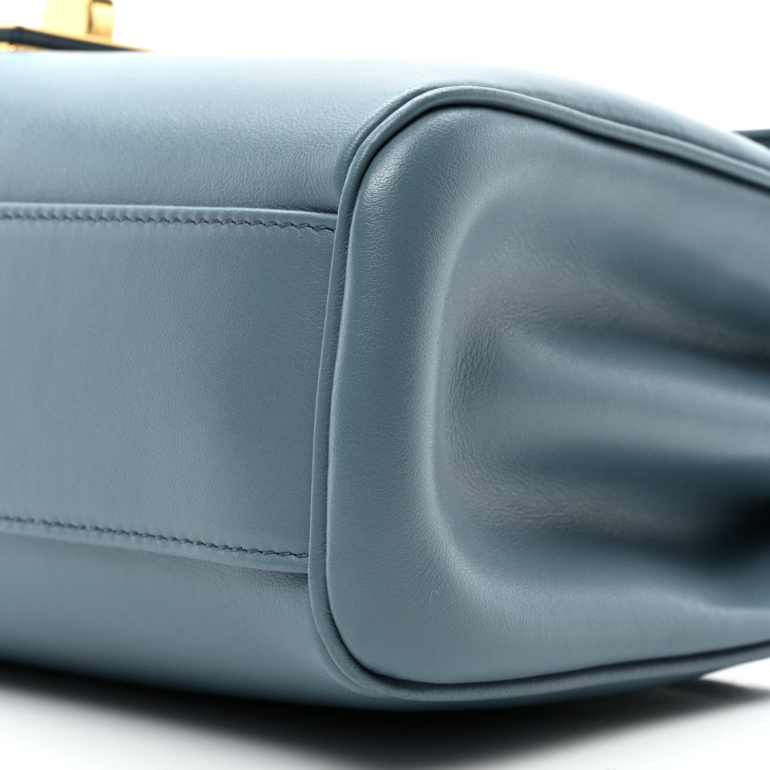 Celine Smooth Calfskin Teen Soft 16 Shoulder Bag Blue Grey 9 of 9