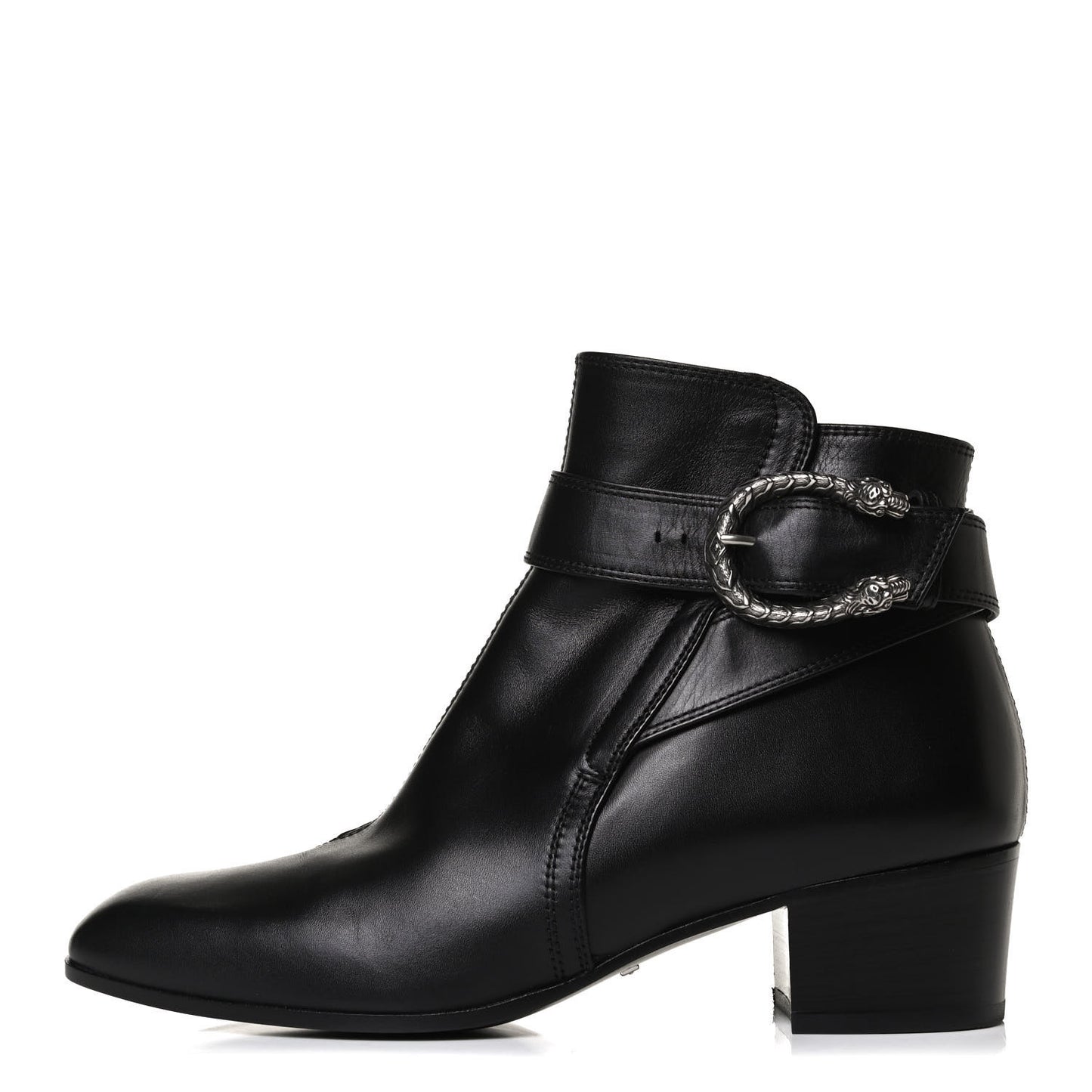 Calfskin Dionysus Elizabeth Ankle Boots 38 Black