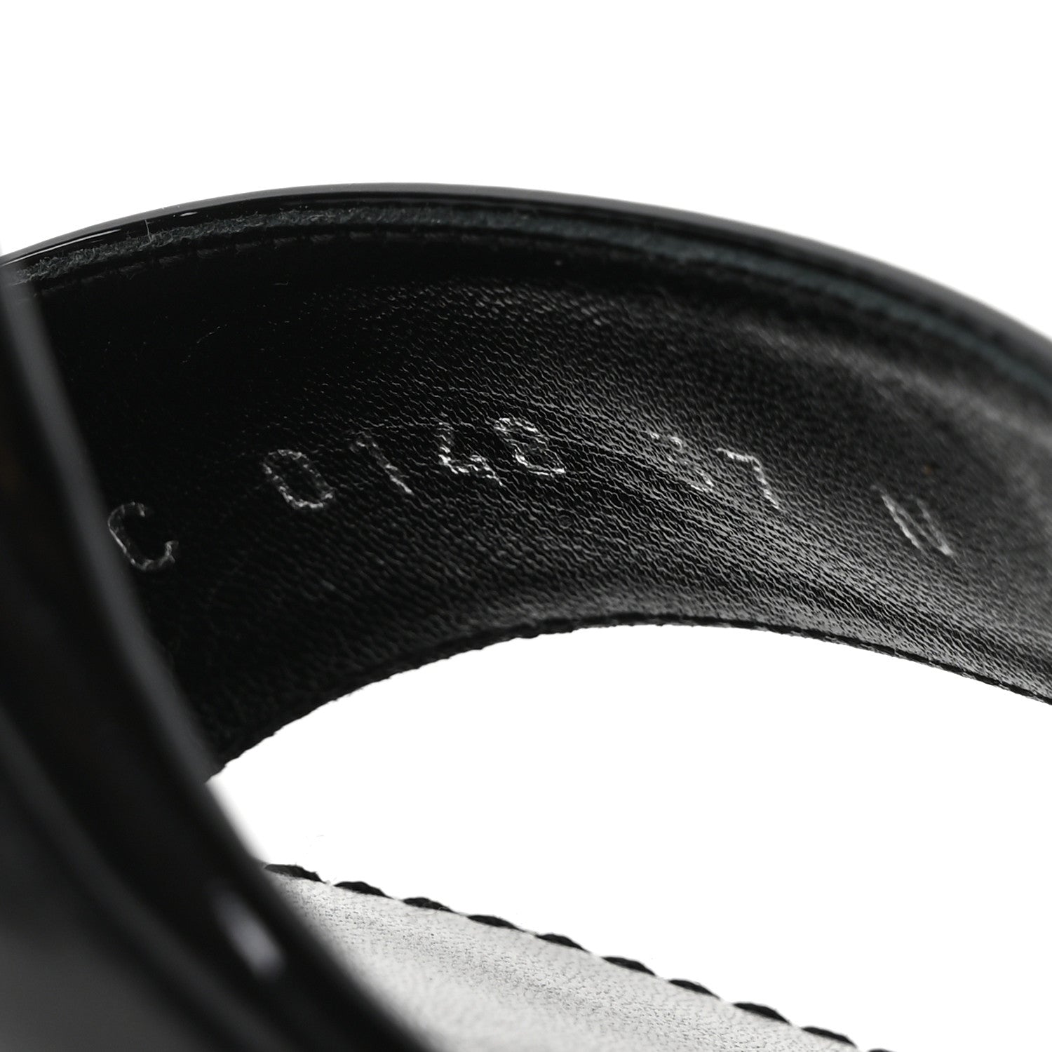 Louis Vuitton Patent Monogram Call Back Sandals 37 Black 9 of 10