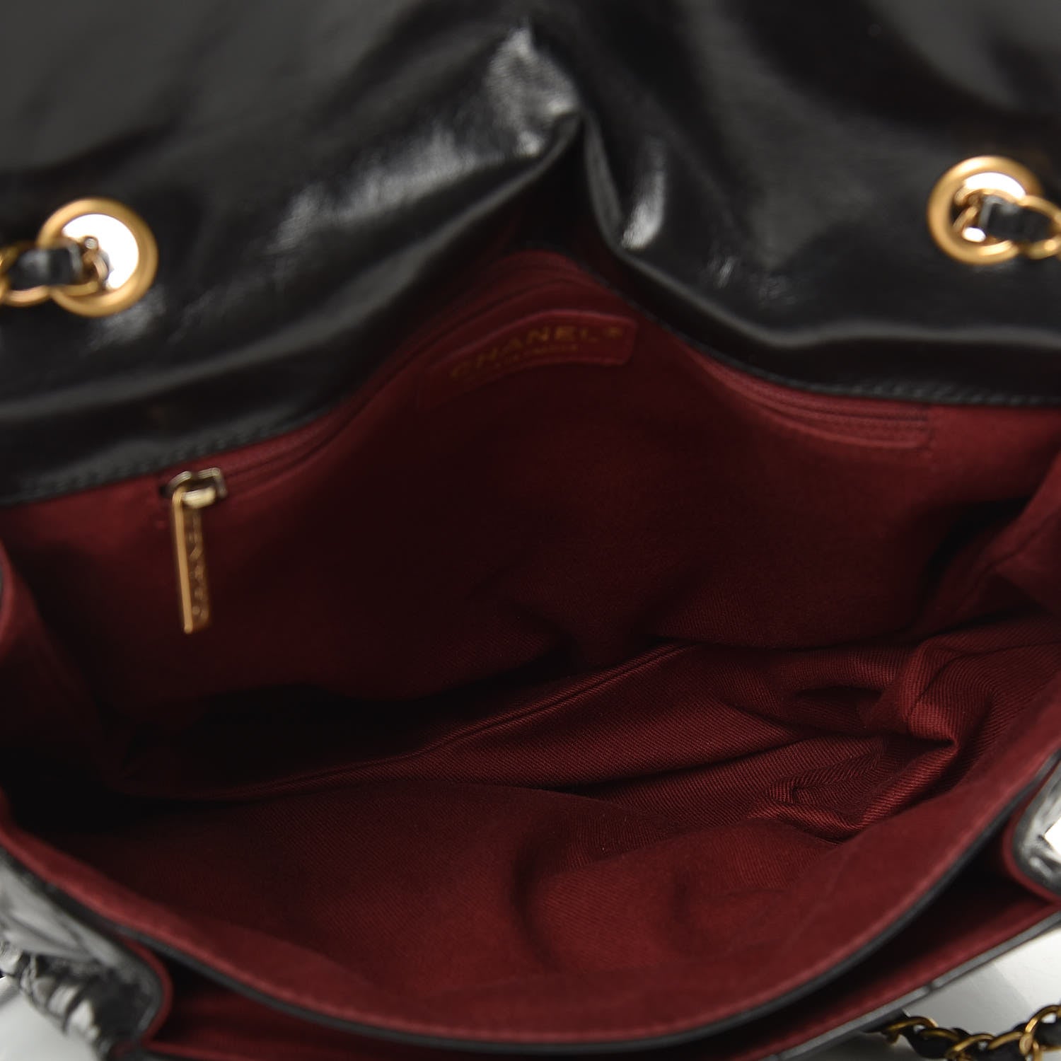 Chanel Aged Glazed Calfskin Quilted Large Bubble CC Flap Black 7 of 9