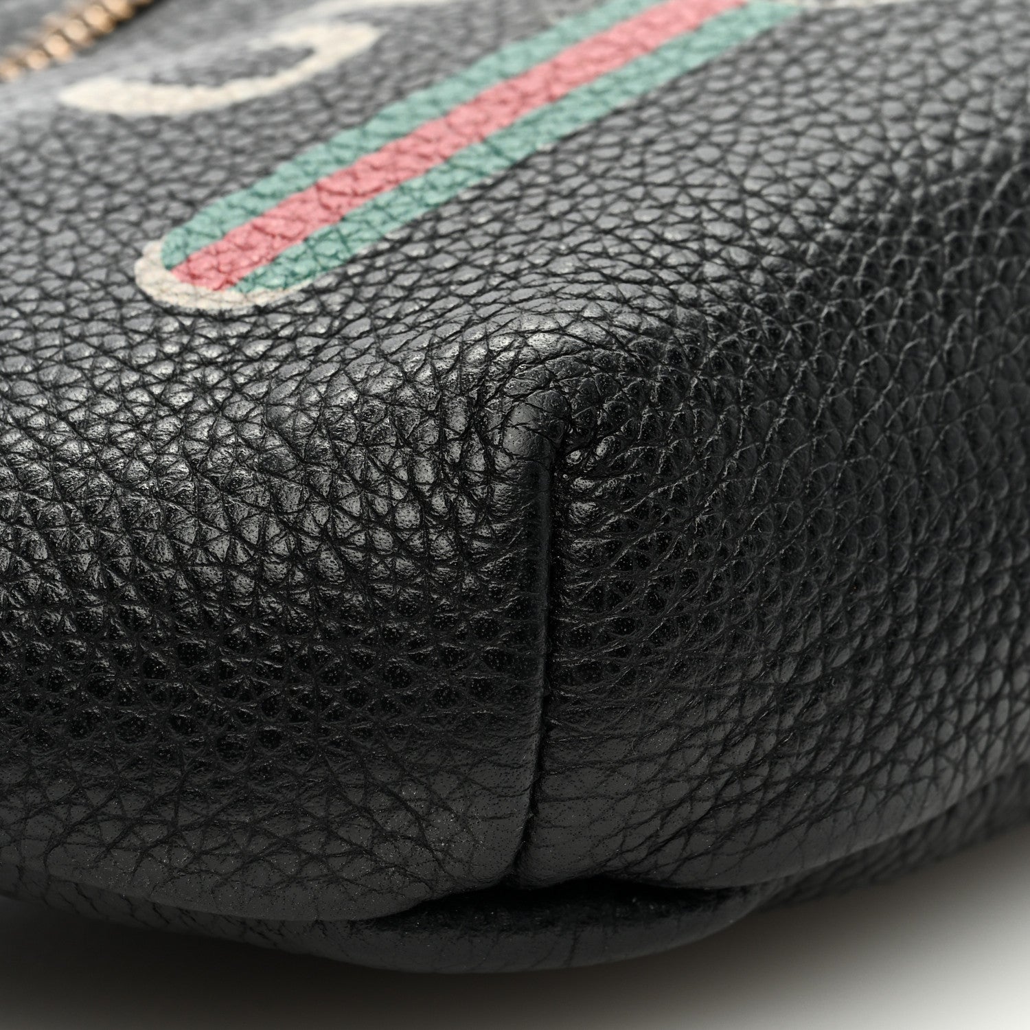 Gucci Grained Calfskin Small Logo Belt Bag Black 7 of 8