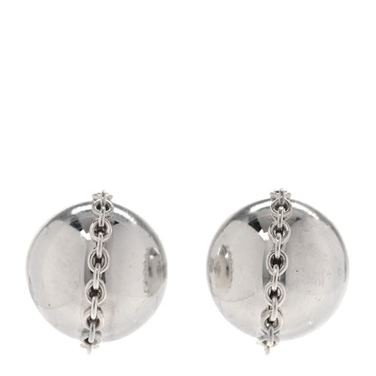 Tiffany Sterling Silver HardWear Bolt Ball Earrings 1 of 4