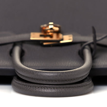 Hermes Togo Birkin 25 Etain 14 of 34