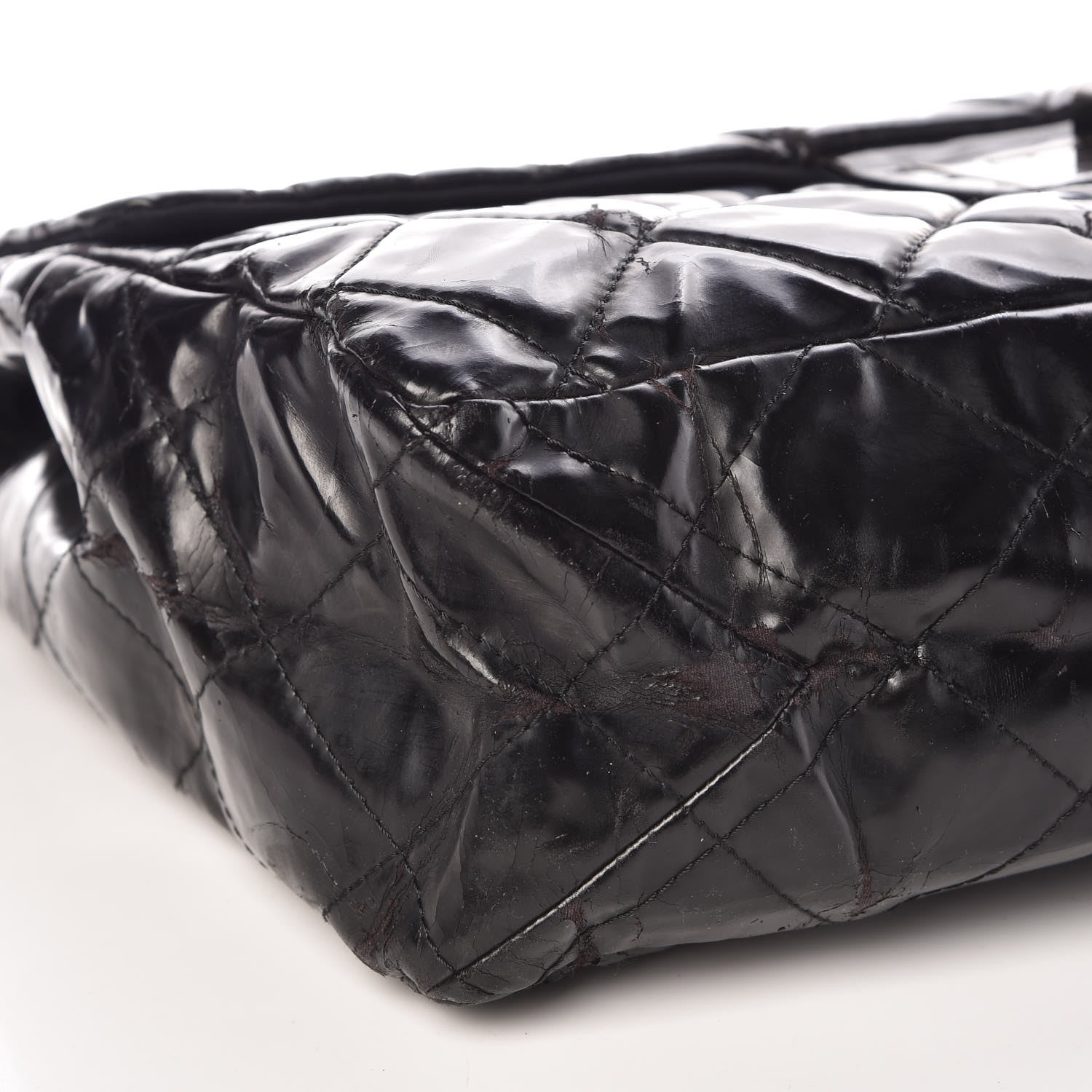Chanel Vinyl Quilted XXL Reissue Flap Black 5 of 20