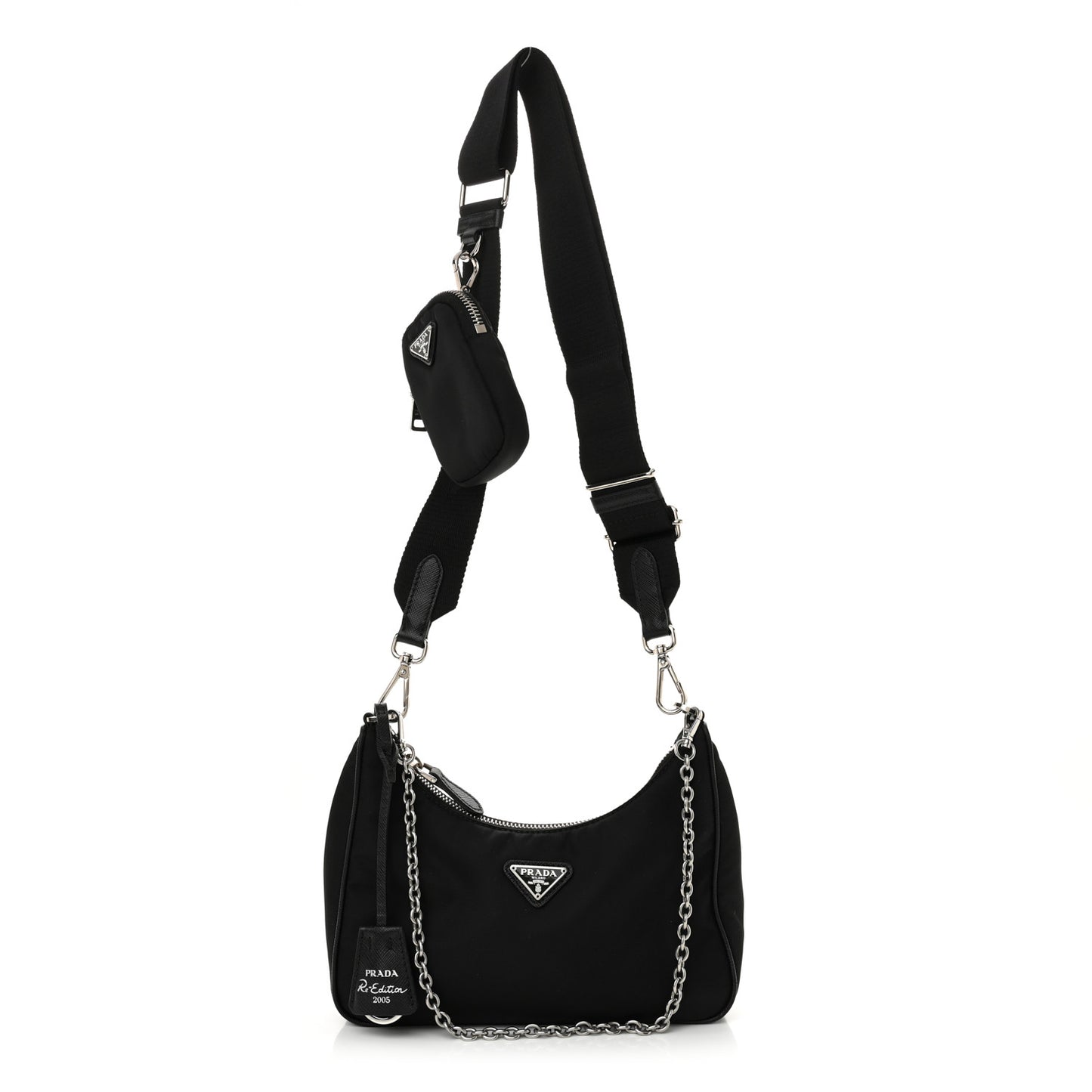 Nylon Re-Edition 2005 Shoulder Bag Black